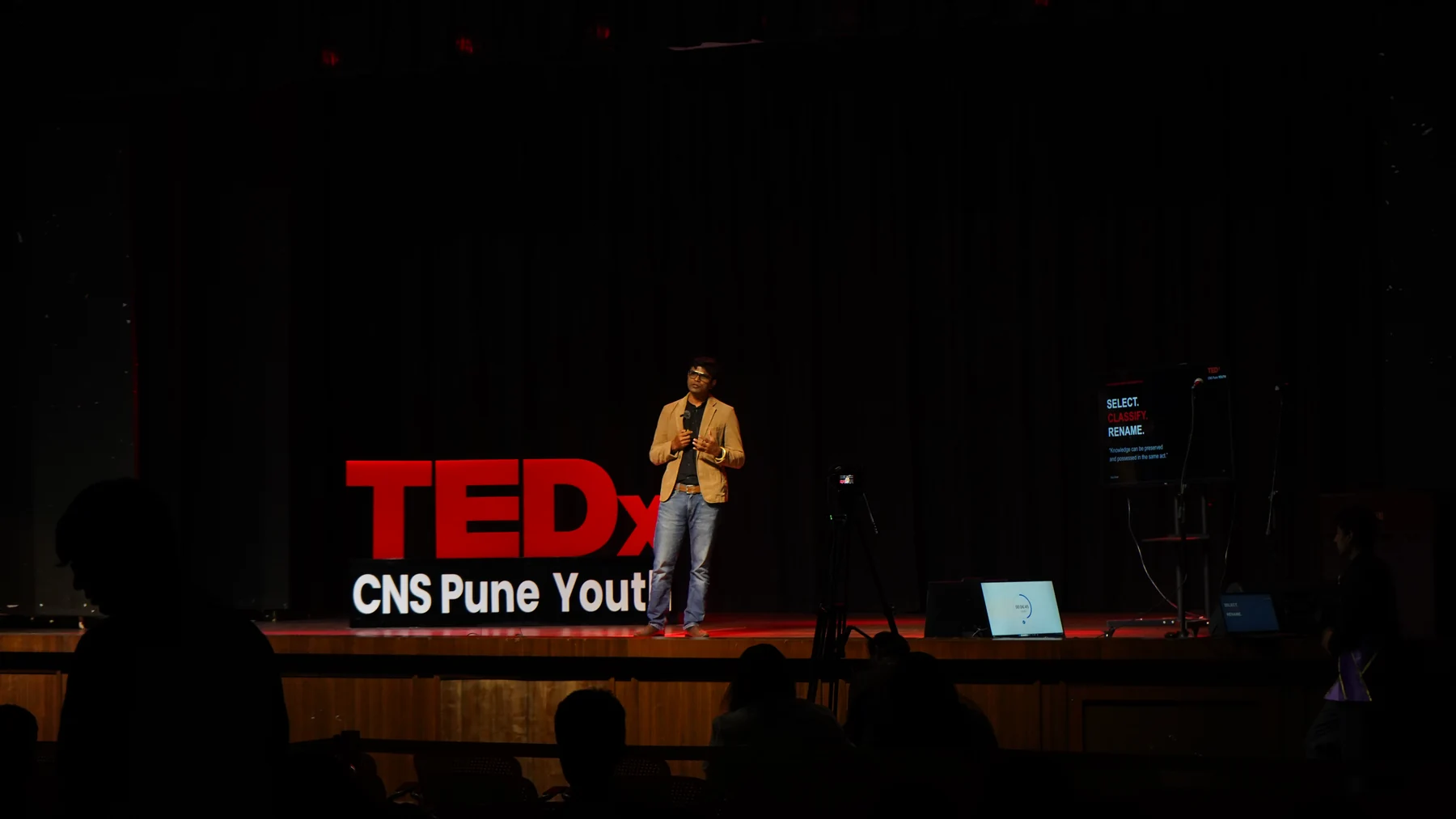 The TEDx audience watching Vipul Shah speak