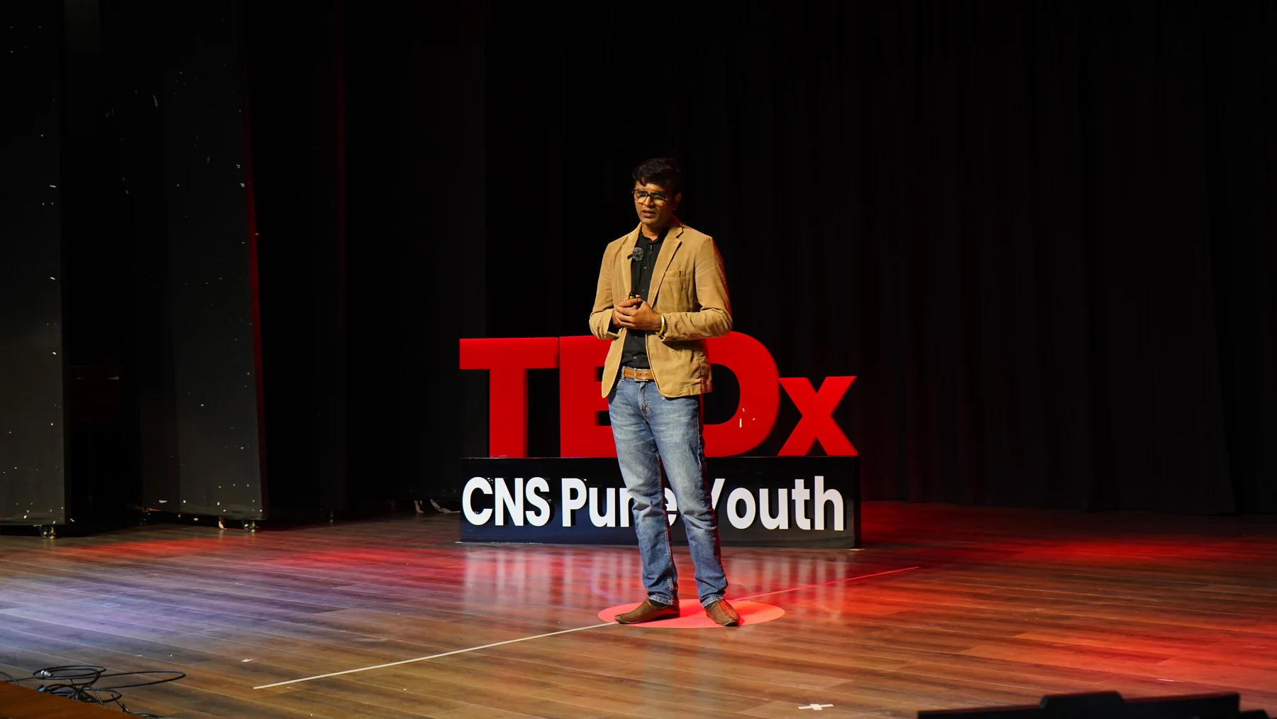 Vipul Shah speaking at TEDxCNS Pune Youth
