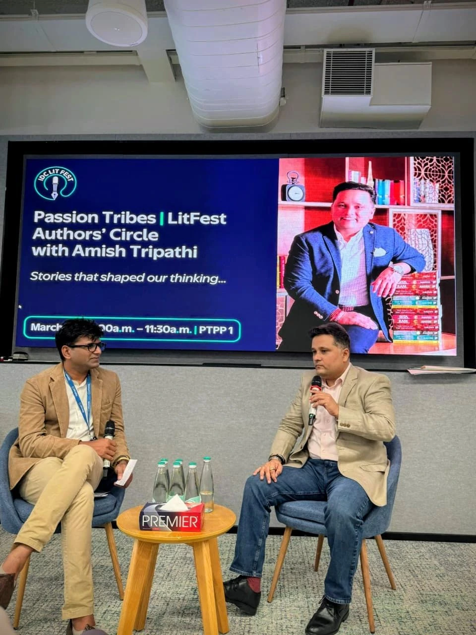The Walmart Author Circle stage